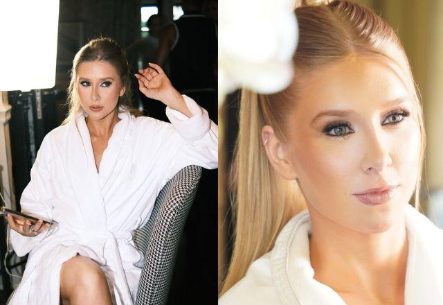 Cela Lopes nos bastidores de produção