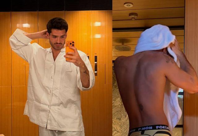 João Guilherme surge de Cueca de desenho animado e diverte fãs