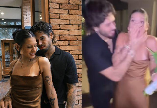 Ana Castela pega buquê em casamento e Zé Felipe reage