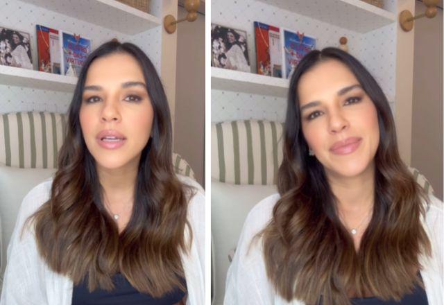 Mariana Rios em vídeo para o filho.