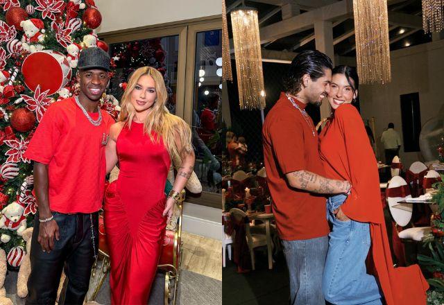 Virginia e Vini Jr e Ana Castela com Zé Felipe