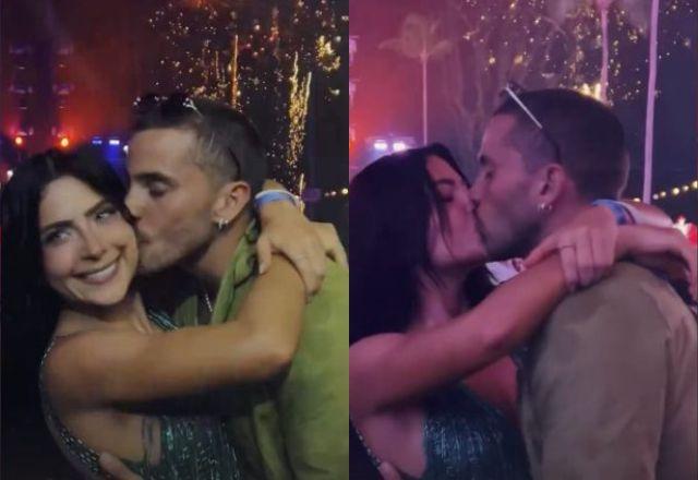 Jade Picon e André Lamoglia trocam beijo na virada e reforçam rumores