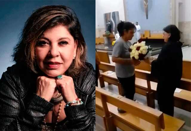 Roberta Miranda com a mãe de Tainara Souza