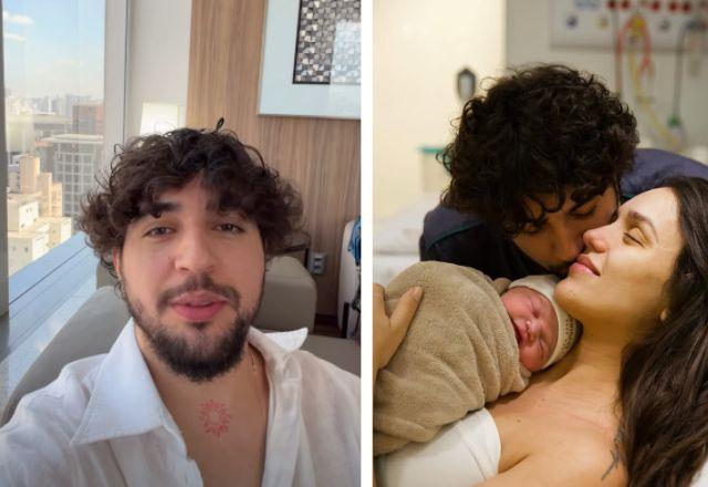 Nattan e Rafa posam com Zuza.