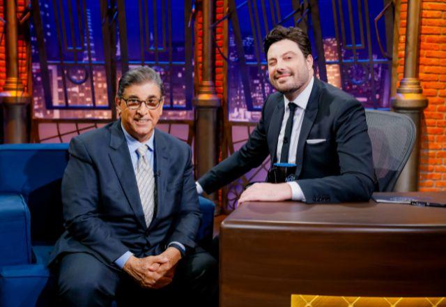 Carlos Nascimento e Danilo Gentili no The Noite