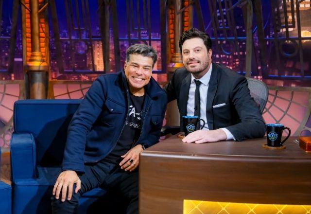 Maurício Mattar e Danilo Gentili no The Noite