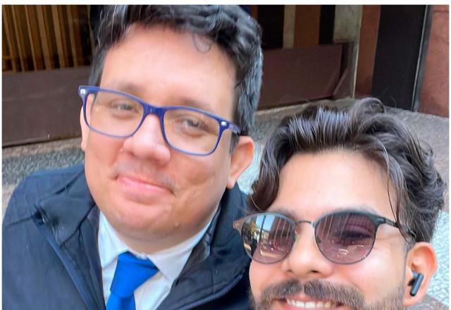 Erlan Bastos e seu companheiro