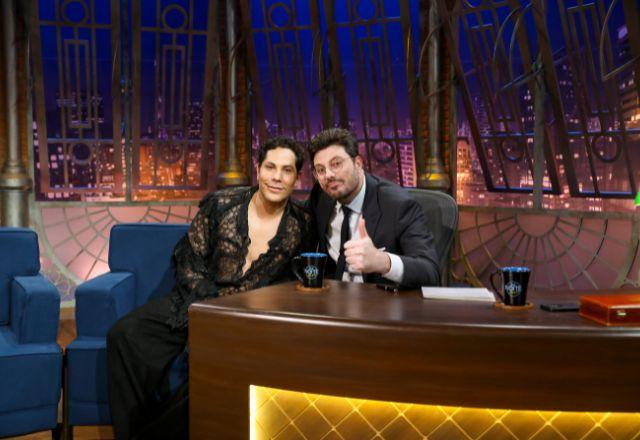 Christian Chávez e Danilo Gentili no The Noite