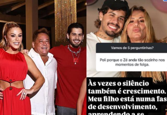 Poliana Rocha revela rotina nova de Zé Felipe e parabeniza o cantor por nova fase