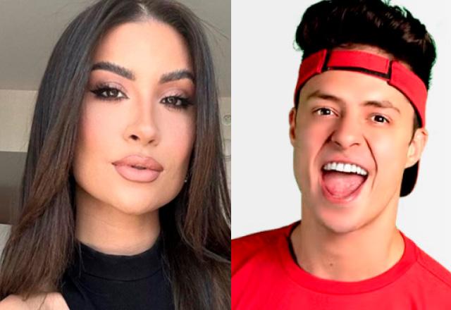 Bianca Andrade e Enaldinho juntos em montagem de fotos.