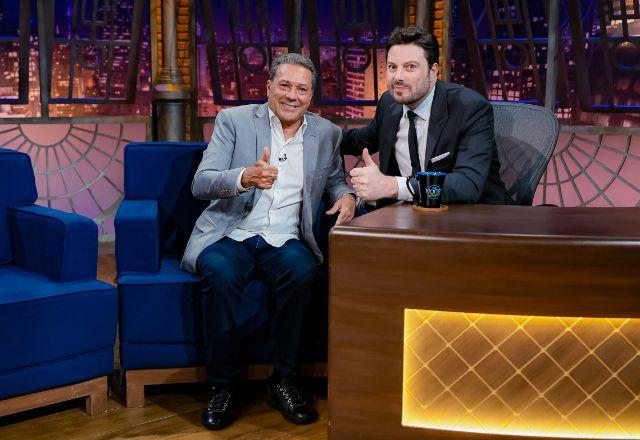 Vanderlei Luxemburgo e Danilo Gentili no The Noite