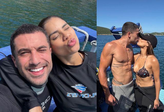 Ricardo Vianna se derrete por Lexa após mergulho e declaração viraliza