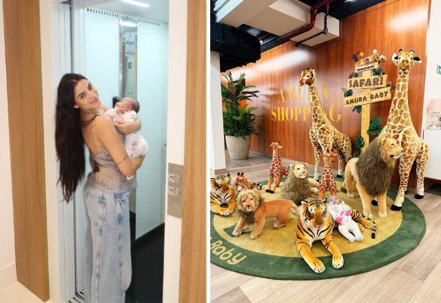 Key Alves posa com a filha de dois meses, Rosamaria
