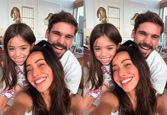 foto de Sabrina Sato ao lado de Zoe e Nicolas Prattes