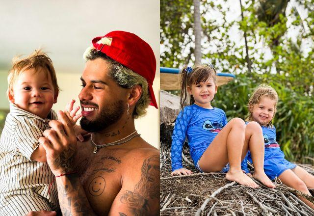 Zé felipe e filhos em foto