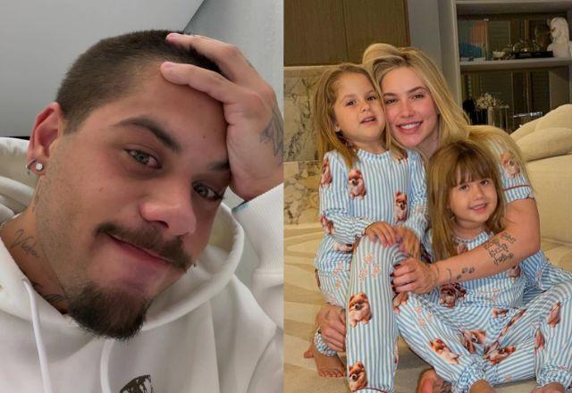 Zé Felipe, Virginia e filhas em foto