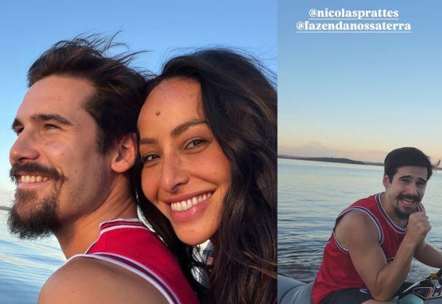 Em clima de romance, Sabrina Sato passeia de jet ski e ganha música de Nicolas Prattes
