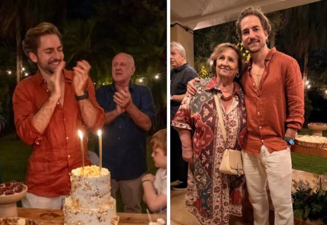 Thales Bretas em comemoração de aniversário.