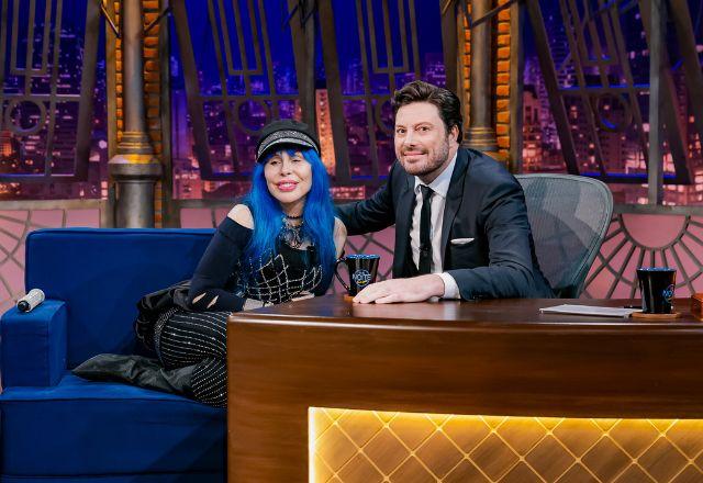 Baby do Brasil e Danilo Gentili no The Noite