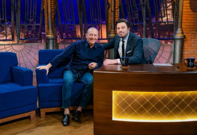Luiz Galebe e Danilo Gentili no The Noite