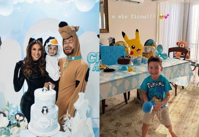 Na foto temos Bianca Andrade, Fred e o filho do ex-casal.