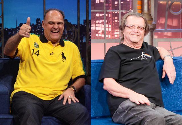 Oscar Schmidt e Mister Sam no The Noite