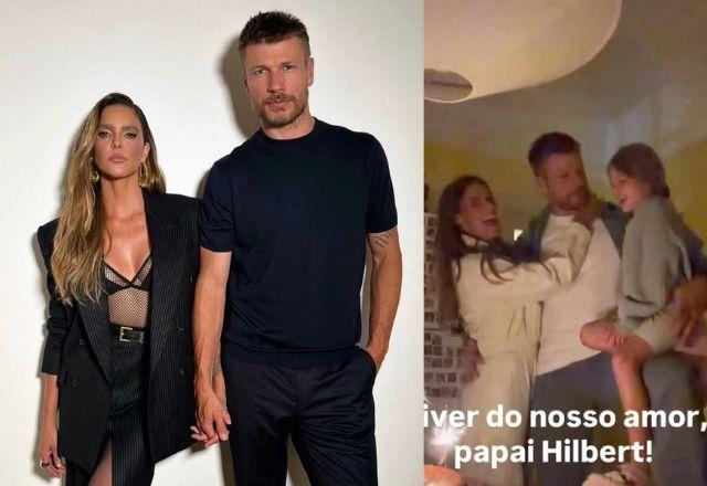 Rodrigo Hilbert comemora 46 anos com surpresa da família e homenagem de Fernanda Lima