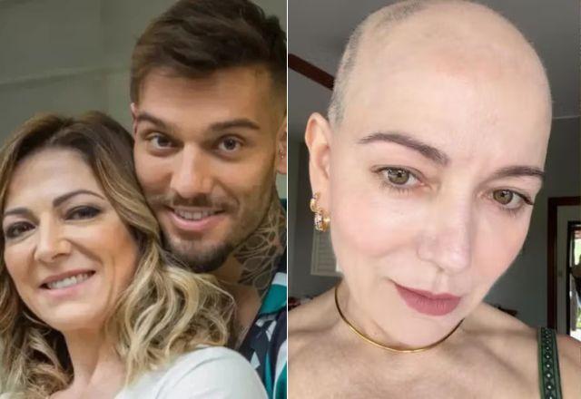 Karina Lucco com o filho Lucas Lucco