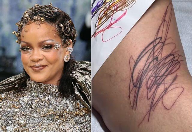 Rihanna e tatuagem da Rihanna