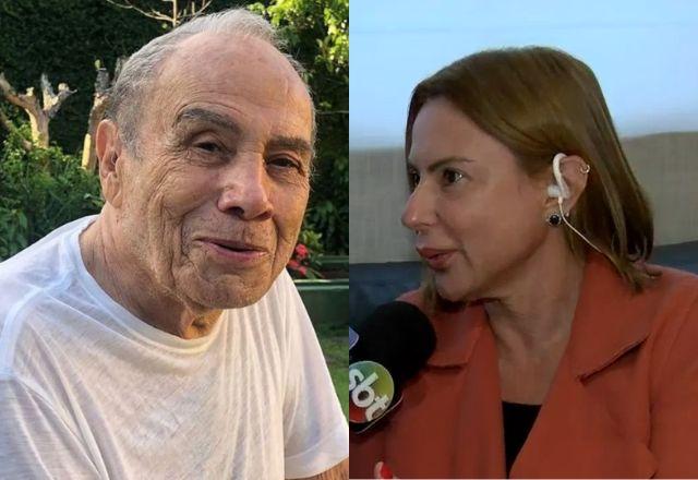 Na montagem aparece Stênio Garcia do lado esquerdo, e Mari Saade do lado direito