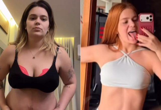 Imagem da notícia: Viih Tube mostra antes e depois do corpo pós-parto: "Passa" Imagem da notícia: Viih Tube mostra antes e depois do corpo pós-parto: "Passa"
