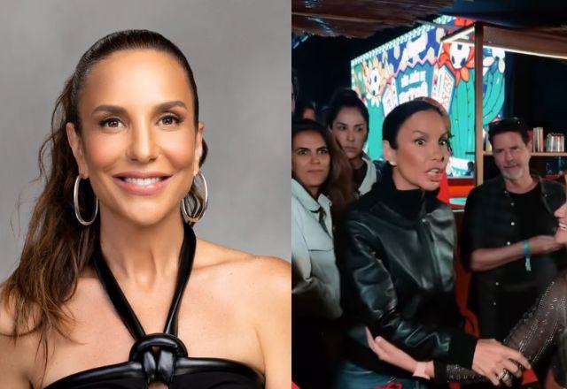 Imagem da notícia: Ivete Sangalo desiste de ir embora de show e destaca cantor