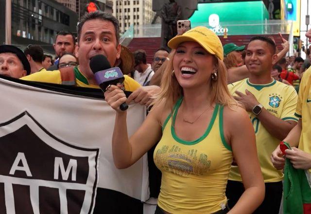 Imagem da notícia: Mari Menezes estreia como repórter do Programa do João Imagem da notícia: Mari Menezes estreia como repórter do Programa do João