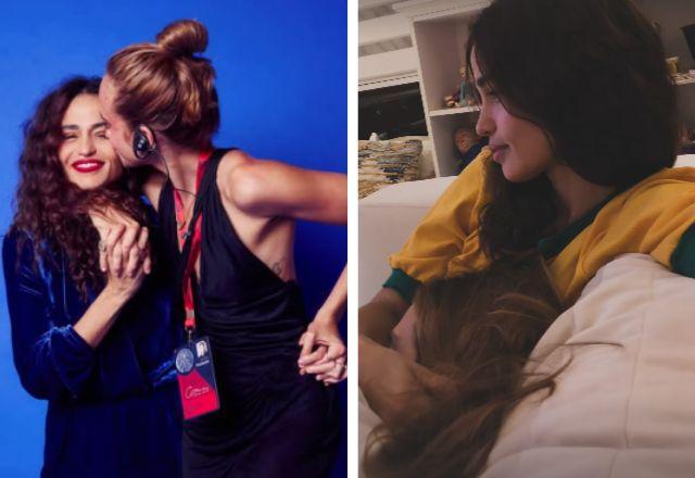 Imagem da notícia: Nanda Costa compartilha momento carinhoso com Emilie Rey