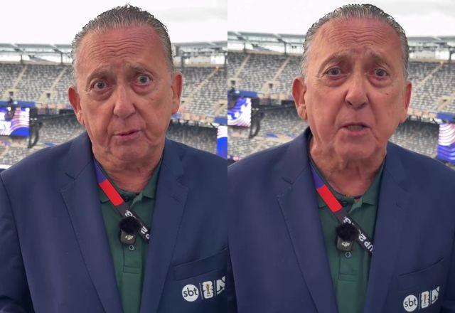 Imagem da notícia: Galvão Bueno se emociona ao vivo e anuncia última Copa na TV Imagem da notícia: Galvão Bueno se emociona ao vivo e anuncia última Copa na TV