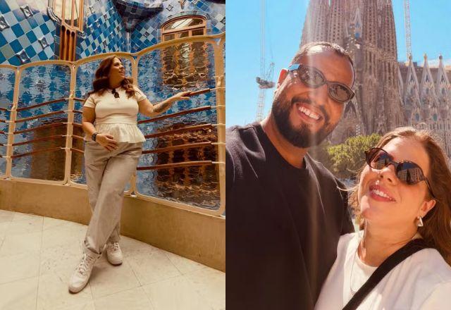 Imagem da notícia: Tati Machado exibe barriguinha em viagem por Barcelona Imagem da notícia: Tati Machado exibe barriguinha em viagem por Barcelona