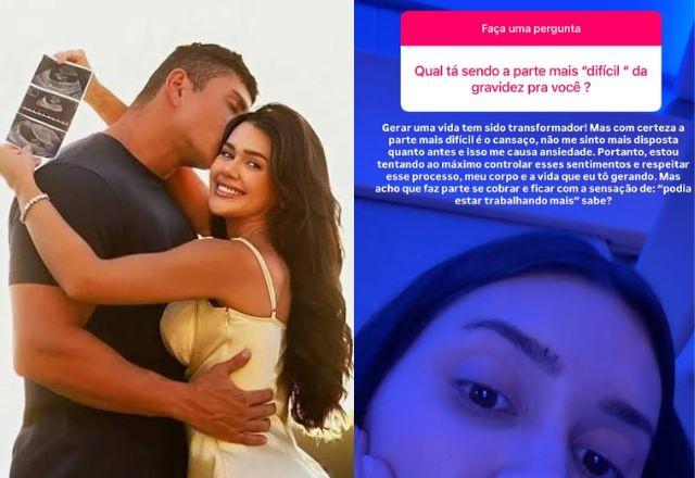 Imagem da notícia: Grávida, Franciny desabafa: "O cansaço me causa ansiedade"