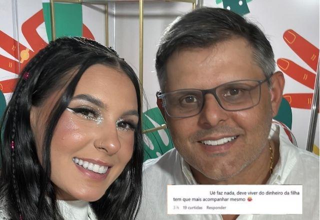 Imagem da notícia: Ana Castela rebate crítica em rede social e defende o pai Imagem da notícia: Ana Castela rebate crítica em rede social e defende o pai
