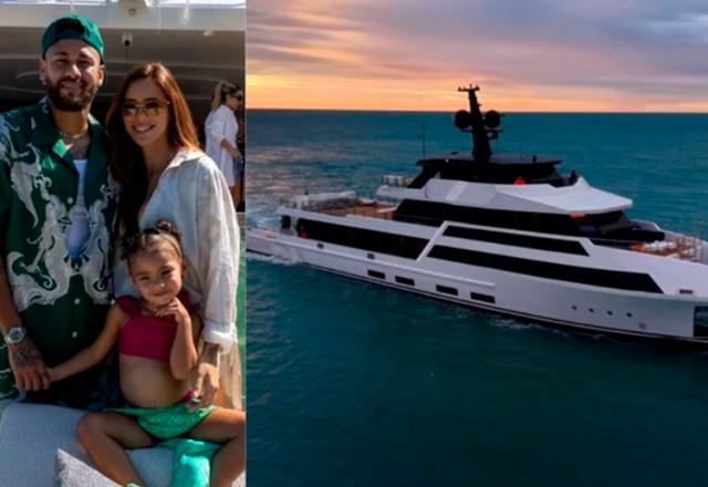 Bruna Biancardi, Neymar Jr. e Mavie juntos e novo iate luxuoso do jogador