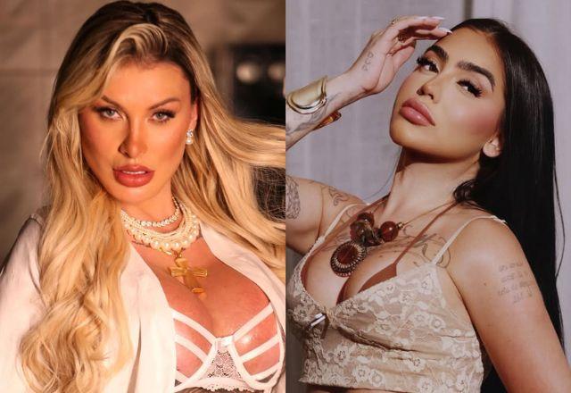MC Mirella e Andressa Urach em foto