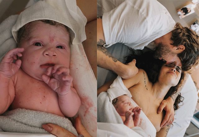 Imagem da notícia: Paula Amorim e Breno Simões apresentam filha recém-nascida Imagem da notícia: Paula Amorim e Breno Simões apresentam filha recém-nascida