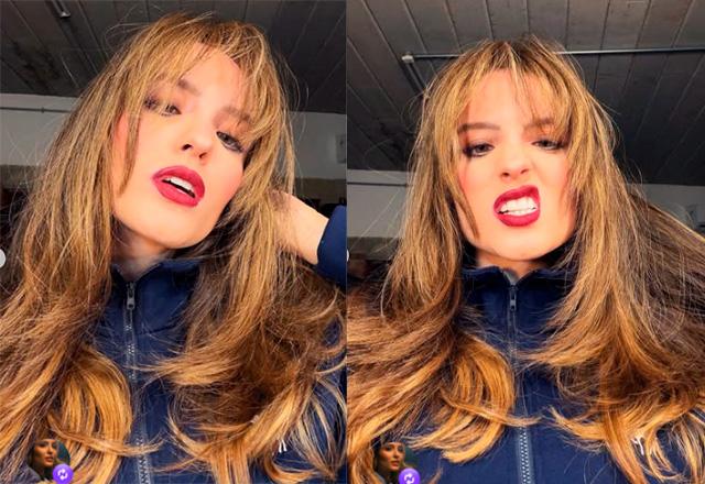 Imagem da notícia: Larissa Manoela surpreende ao surgir loira e de franja Imagem da notícia: Larissa Manoela surpreende ao surgir loira e de franja