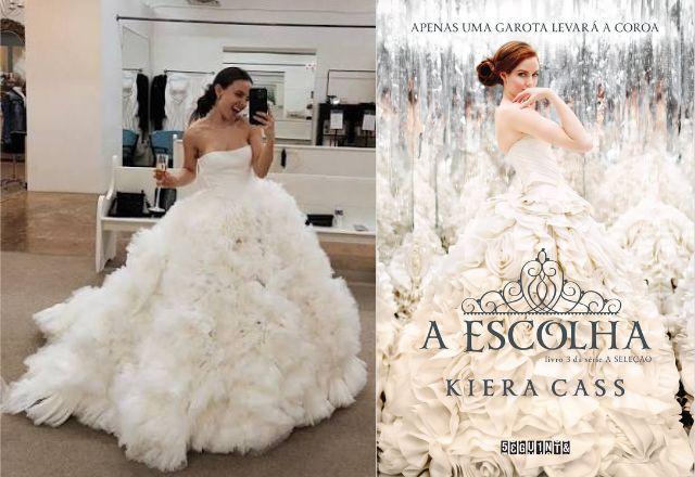 Imagem da notícia: Larissa Manoela nega inspiração de livro em vestido de casamento Imagem da notícia: Larissa Manoela nega inspiração de livro em vestido de casamento