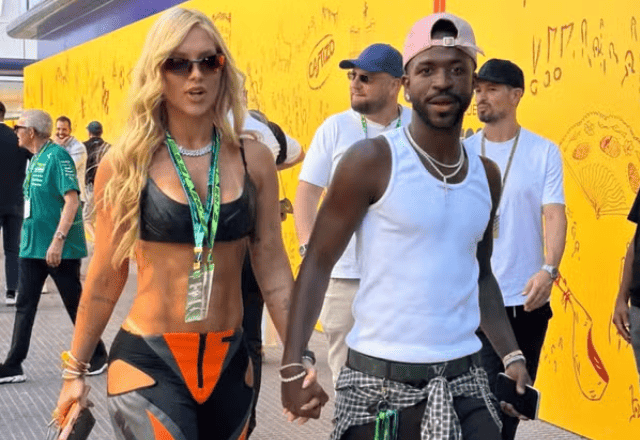 Imagem da notícia: Virginia Fonseca e Vini Jr chegam de mãos dadas ao GP da Espanha Imagem da notícia: Virginia Fonseca e Vini Jr chegam de mãos dadas ao GP da Espanha