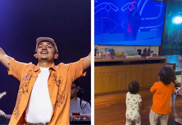 Imagem da notícia: Filhos de João Gomes encantam ao assistir ao pai no Rock in Rio Imagem da notícia: Filhos de João Gomes encantam ao assistir ao pai no Rock in Rio