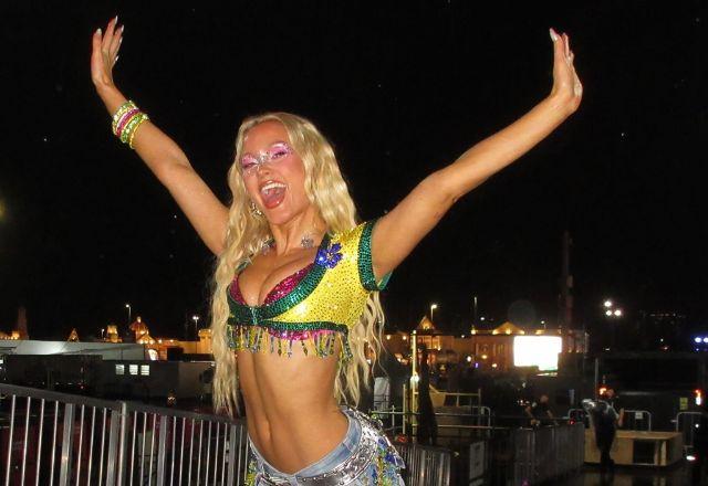 Imagem da notícia: Zara Larsson se despede do Brasil dançando passinho do Jamal Imagem da notícia: Zara Larsson se despede do Brasil dançando passinho do Jamal