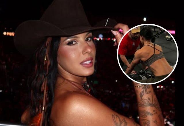 Imagem da notícia: Ana Castela impressiona ao exibir corpo definido em treino Imagem da notícia: Ana Castela impressiona ao exibir corpo definido em treino