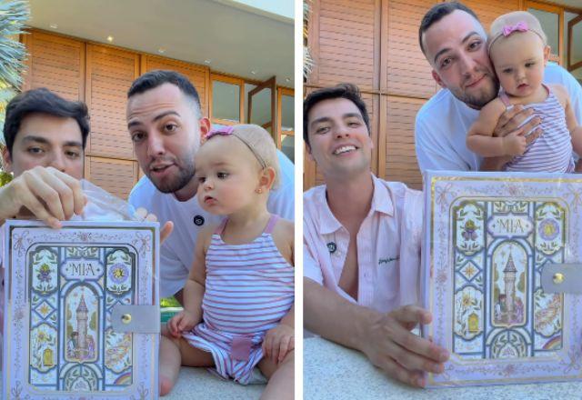 Imagem da notícia: Lucas Rangel surpreende com convite de aniversário da filha Imagem da notícia: Lucas Rangel surpreende com convite de aniversário da filha