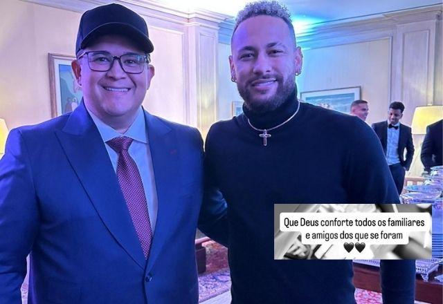 Imagem da notícia: Neymar lamenta morte de amigo após acidente de helicóptero Imagem da notícia: Neymar lamenta morte de amigo após acidente de helicóptero