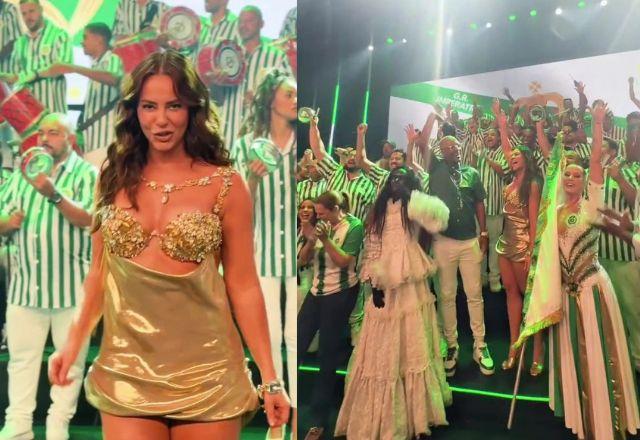 Imagem da notícia: Paolla Oliveira vai ao primeiro ensaio na Imperatriz Leopoldinense Imagem da notícia: Paolla Oliveira vai ao primeiro ensaio na Imperatriz Leopoldinense